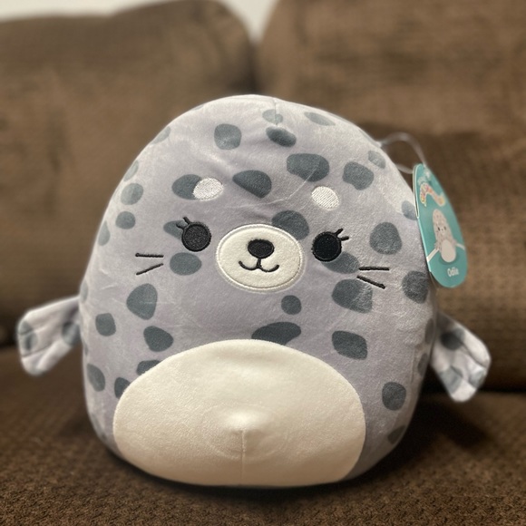 Squishmallows Toys Nwt Squishmallows Odile Grey Spotted Seal 8